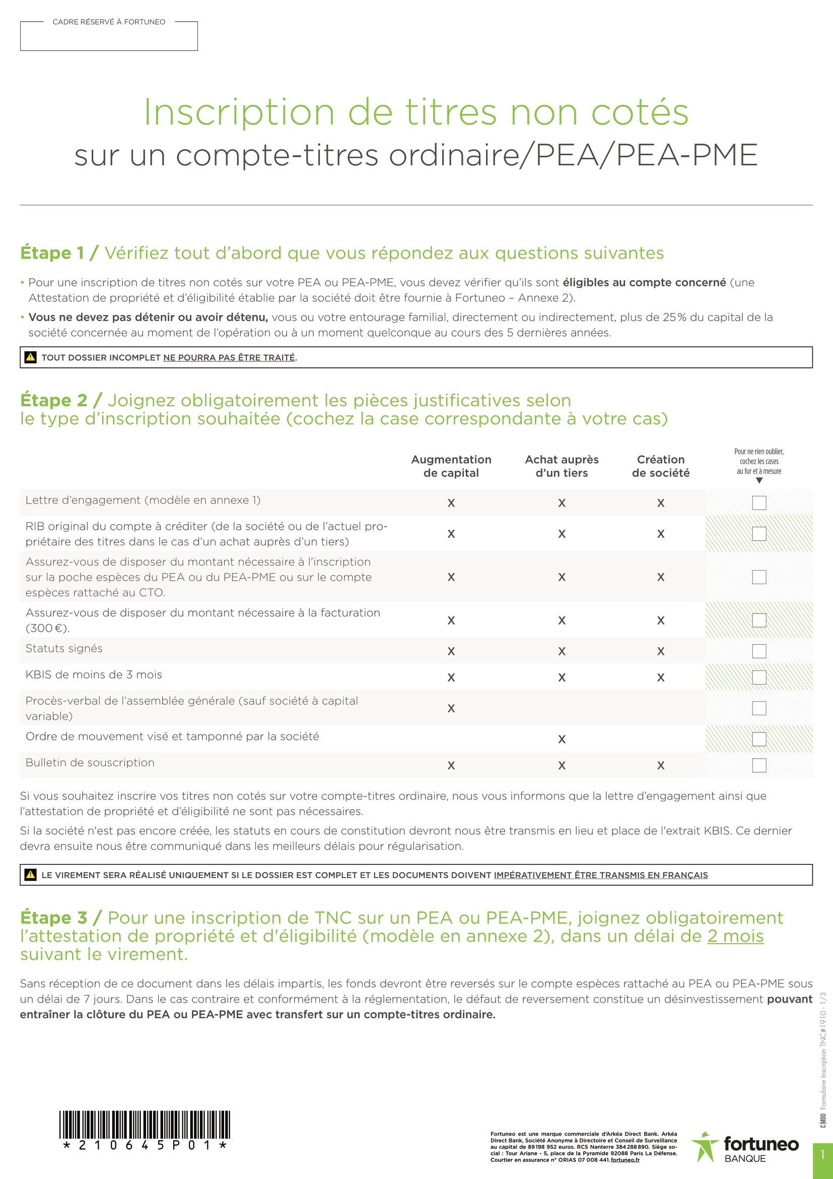 Investir via son PEA ou PEAPME Fortuneo